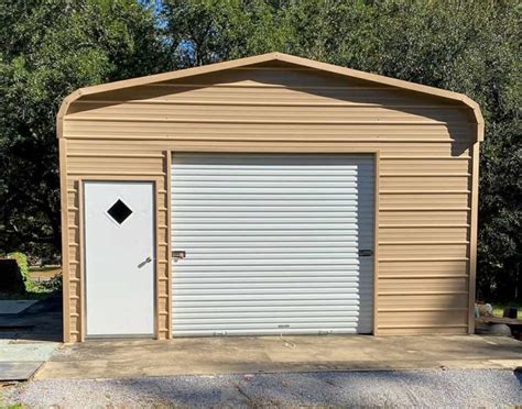 18 x 18 x 20 sheet metal enclosure wit hwindows|18x20 Regular Roof Metal Garage .